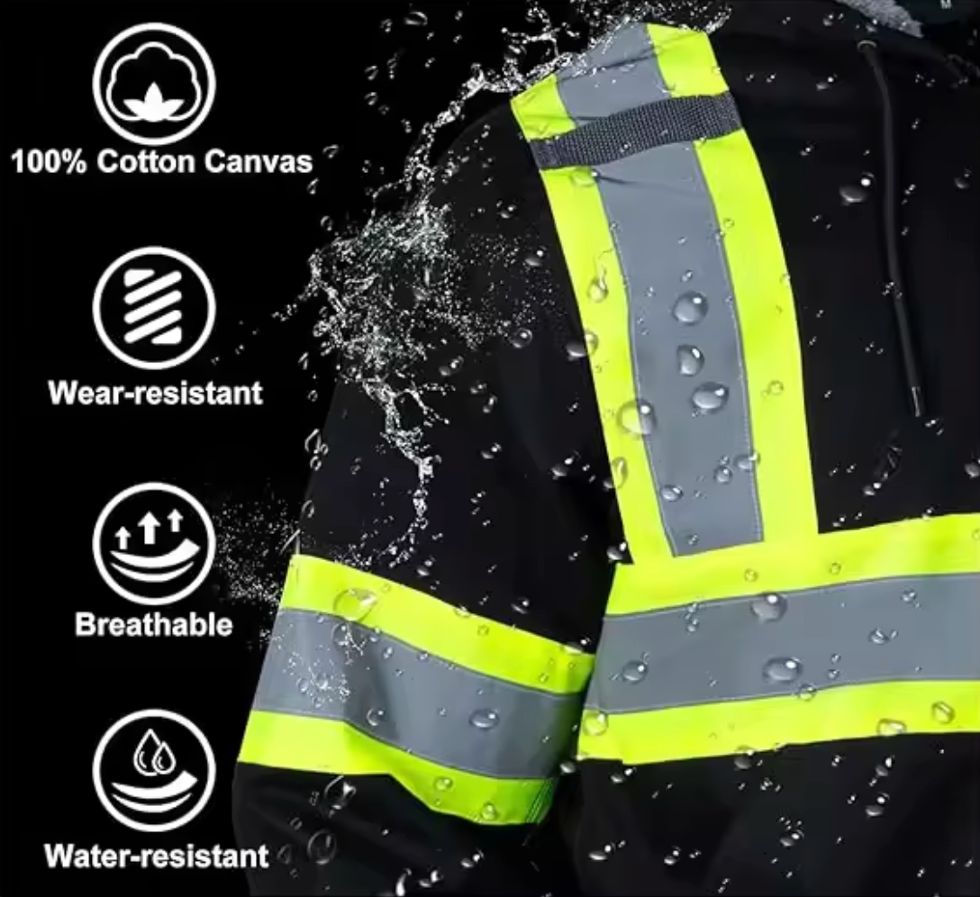 Hi-Vis Reflective Work Hoodie