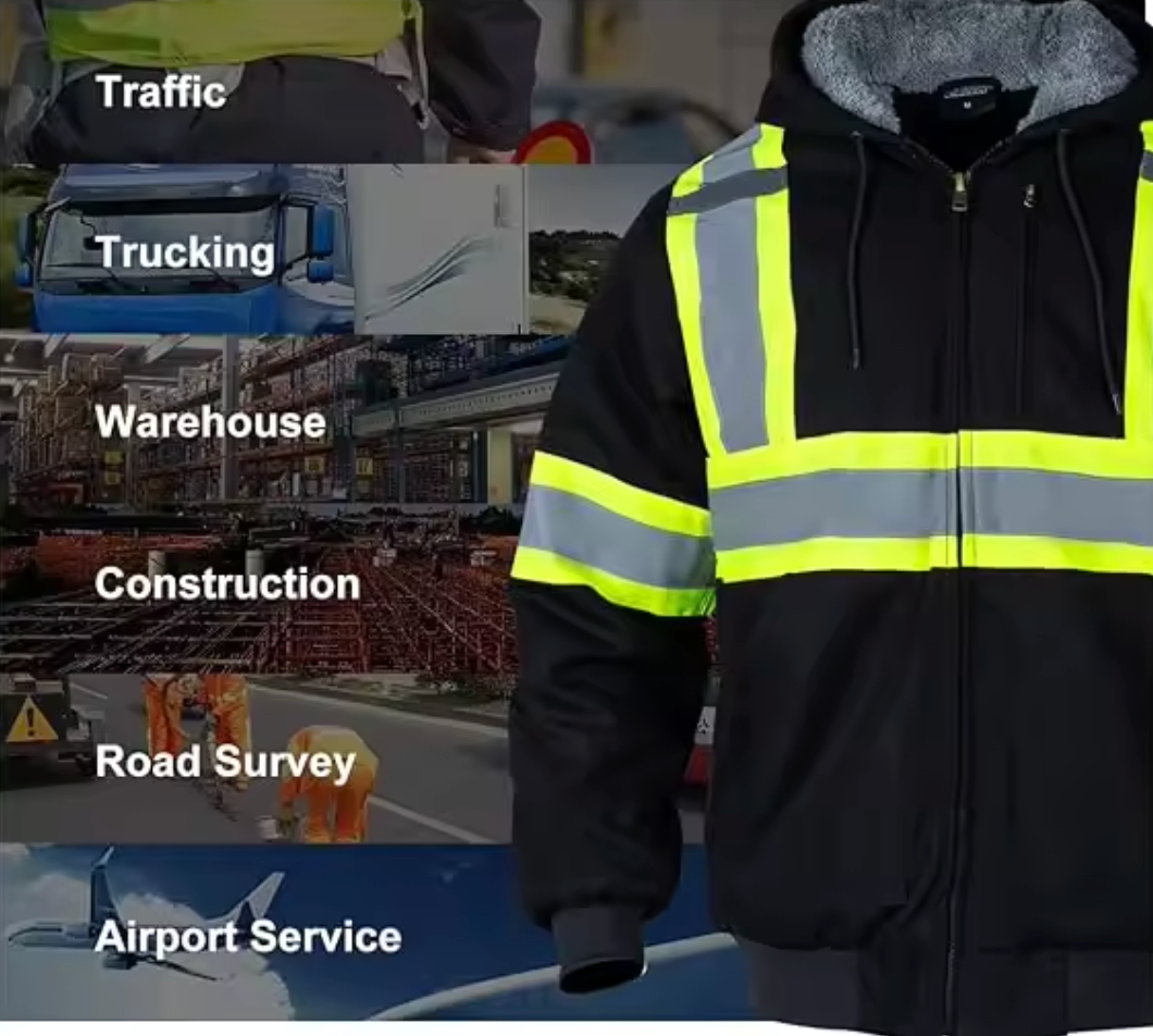Hi-Vis Reflective Work Hoodie