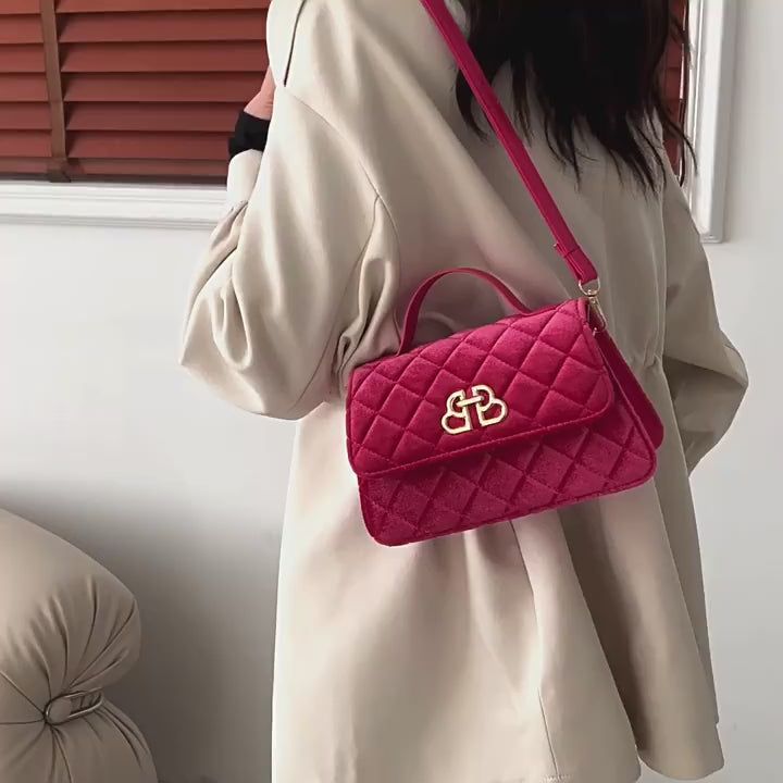 Luxe Quilted Mini Handbag