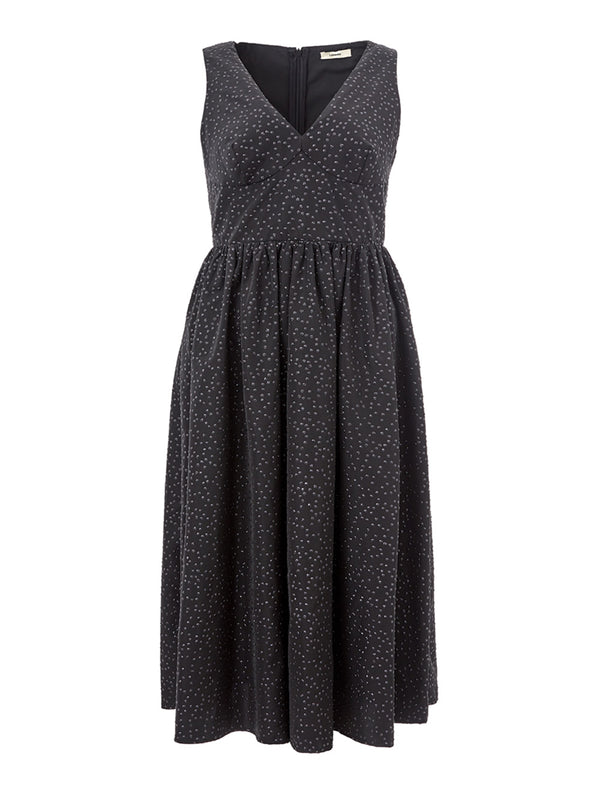 Lardini Black Long Embellished Dress Princess Style