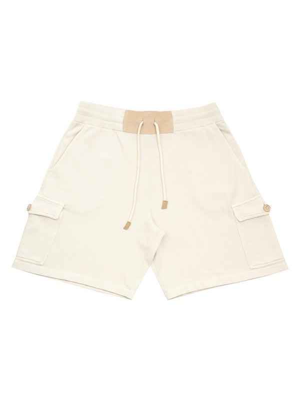 Gran Sasso White Short Sweatpants with Pockets