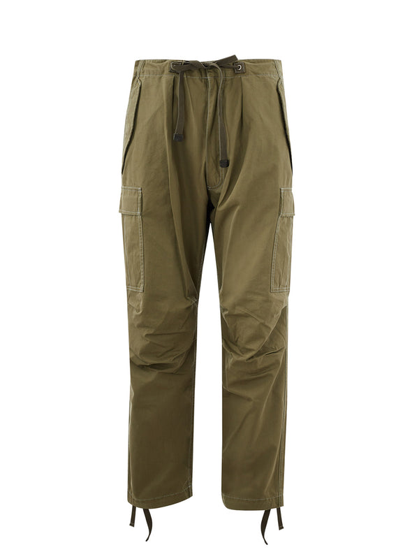 Tom Ford Green Cotton Cargo Pants