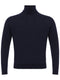 Colombo Blue Navy Cashmere Turtle Neck Sweater