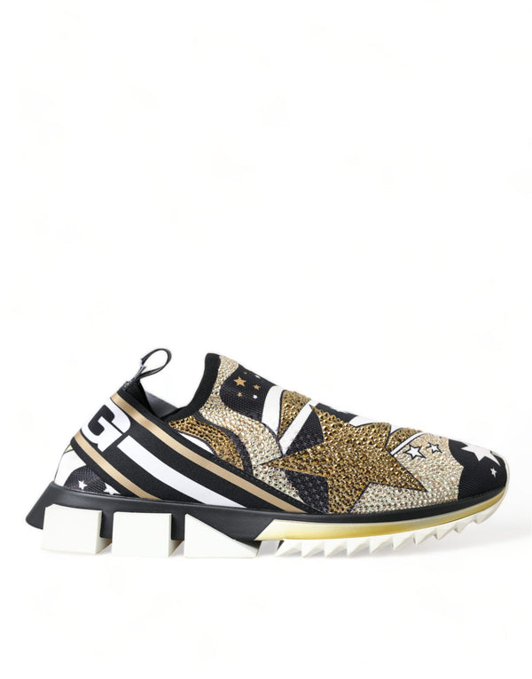 Dolce & Gabbana Multicolor Star Print Sorrento Sneakers Men Shoes