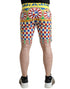 Dolce & Gabbana Multicolor Carretto Print Men Bermuda Shorts