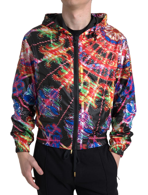 Dolce & Gabbana Multicolor Hooded Sweatshirt Sweater