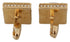 Dolce & Gabbana Gold Plated Sterling 925 Silver Crystal Accessory Cufflinks