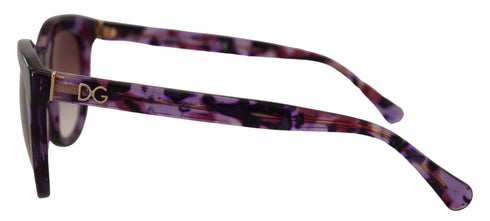 Dolce & Gabbana Purple Tortoise Oval Full Rim Eyewear DG4249 Sunglasses