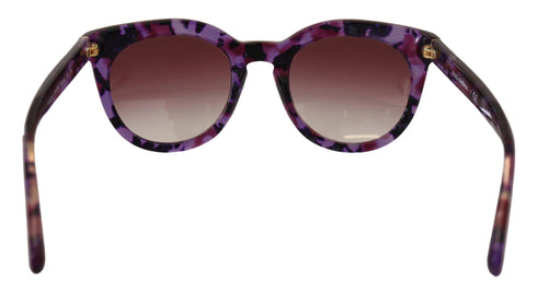 Dolce & Gabbana Purple Tortoise Oval Full Rim Eyewear DG4249 Sunglasses