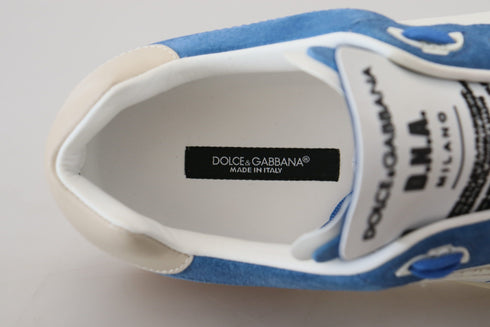 Dolce & Gabbana Multicolor Leather Low Top Casual Sneakers Shoes