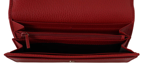 Gucci Red Leather Wallet for women