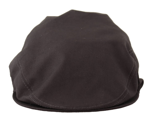 Dolce & Gabbana Brown Newsboy Men Capello 100% Cotton Hat