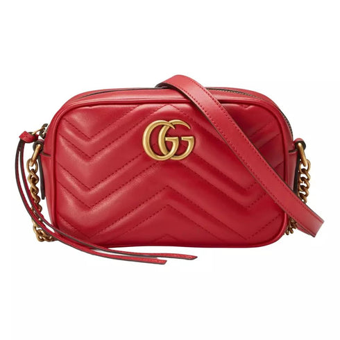 Gucci Red Leather Crossbody Bag