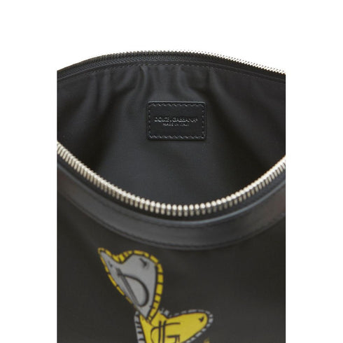 Dolce & Gabbana Black Nylon Clutch Bag