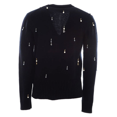 Dolce & Gabbana Black Wool Vergine Sweater