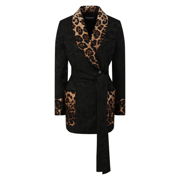 Dolce & Gabbana Black Polyester Suits & Blazer