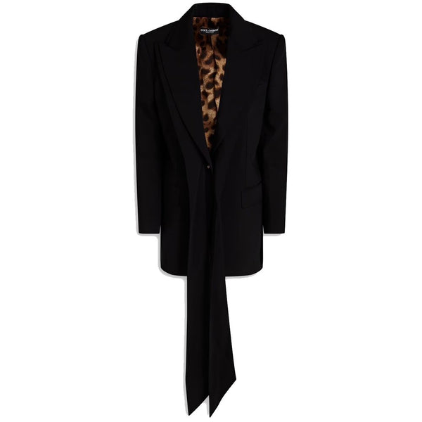 Dolce & Gabbana Black Wool Suits & Blazer