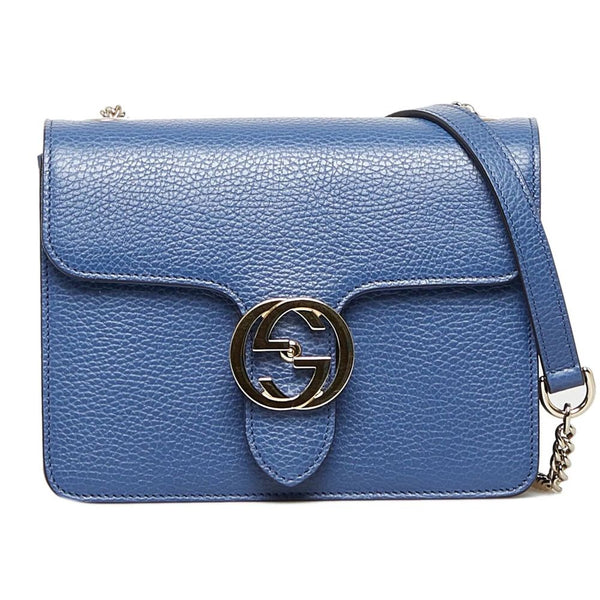 Gucci Blue Leather Crossbody Bag
