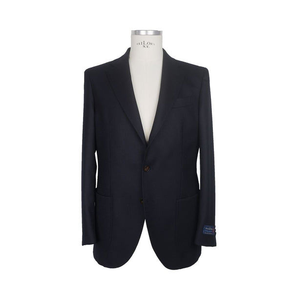 Made in Italy Blue Wool Blazer