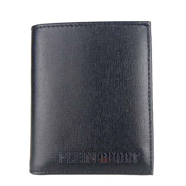 Plein Sport Black Leather Di Calfskin Wallet