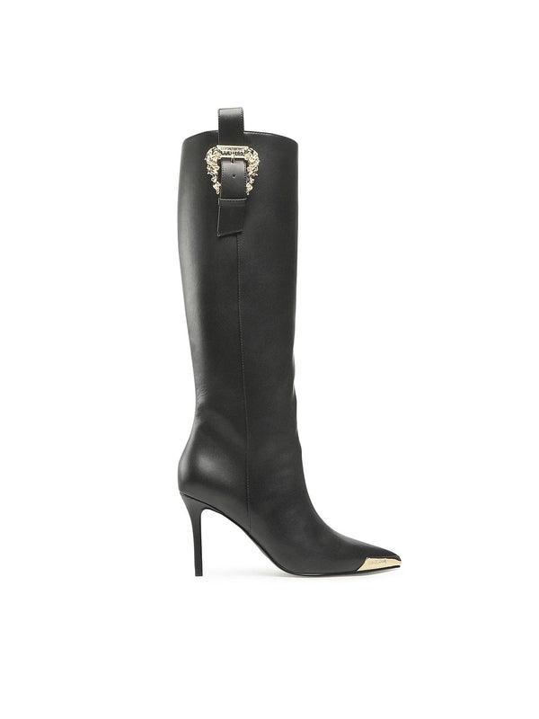 Versace Jeans Black Artificial Leather Boot