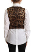 Dolce & Gabbana Bordeaux Velvet Cotton V-neck Sleeveless Vest Top