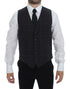 Dolce & Gabbana Gray Checkered Formal Dress Vest Gilet