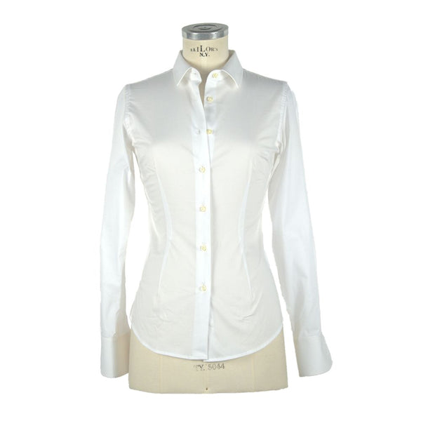Made in Italy White Cotton Shirt
