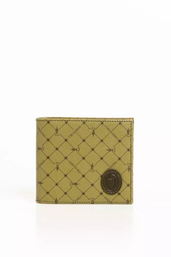 Trussardi Green Leather Wallet